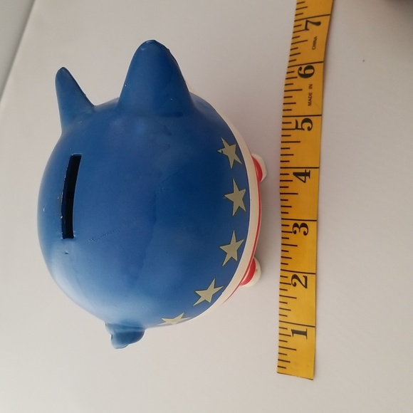 Vintage American Flag Piggy Bank - Picture 7 of 7